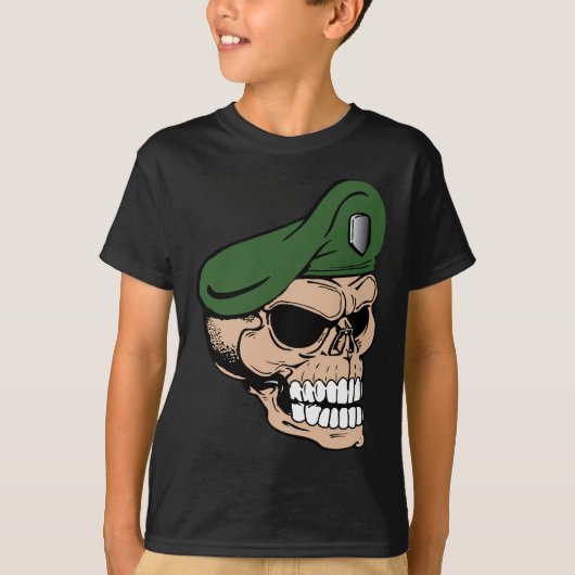 Schädelgrüner Berg T-Shirt (Vorderseite)