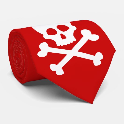 Schädelhacker Krawatte (Gerollt)