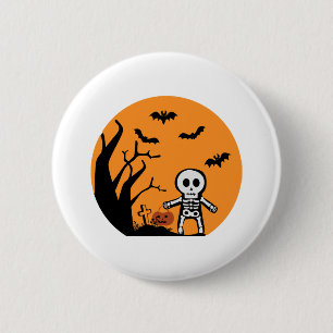 SchädelHalloween Button