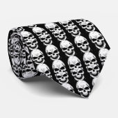 Schädelhalloween Krawatte (Gerollt)