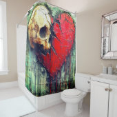 Schädelherz Duschvorhang (Beispiel)