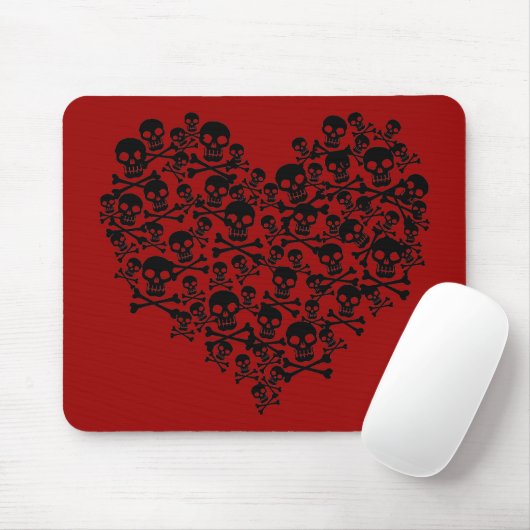 Schädelherz Mousepad (Mit Mouse)