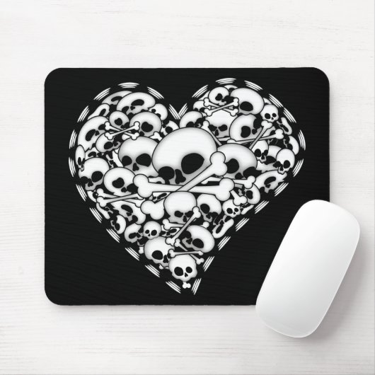 Schädelherz Mousepad (Mit Mouse)
