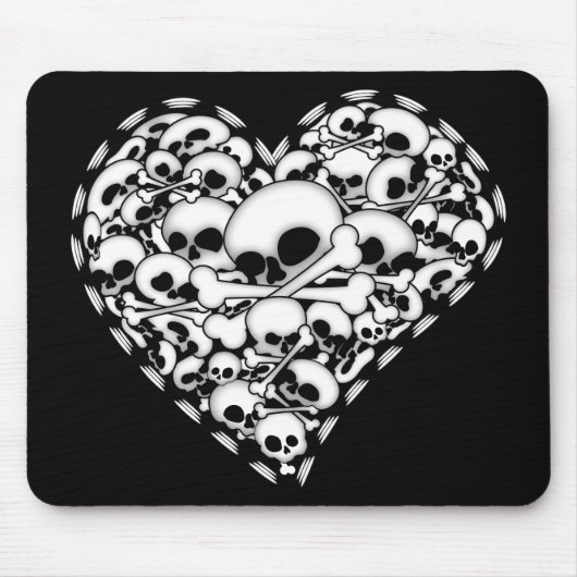 Schädelherz Mousepad (Vorne)