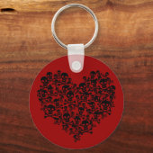 Schädelherz Schlüsselanhänger (Vorderseite)