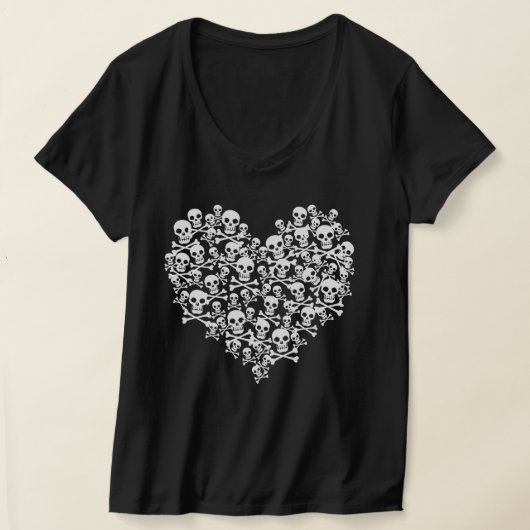 Schädelherz T-Shirt (Ablage )