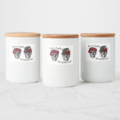 Schädelhochzeit - bis zum Tod machen wir Teil-Bier Lebensmitteletikett (Flaschen)