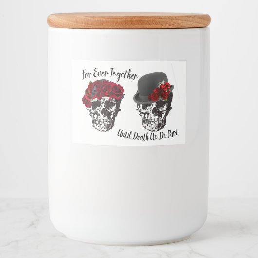 Schädelhochzeit - bis zum Tod machen wir Teil-Bier Lebensmitteletikett (Vorderseite)