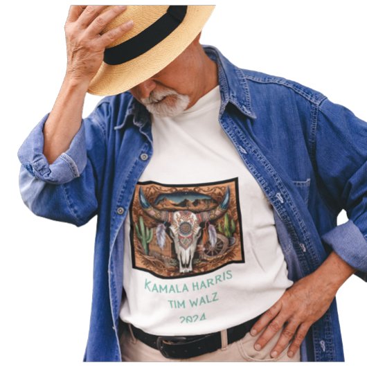 Schädelhorn-Wüste. Harris-Walz. Schwarz T-Shirt