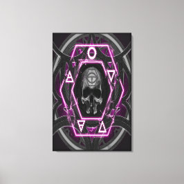 Schädelhügel und Siegel Leinwanddruck