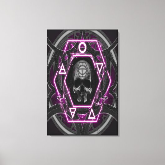 Schädelhügel und Siegel Leinwanddruck (Vorderseite)