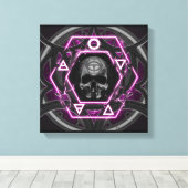 Schädelhügel und Siegel Leinwanddruck (Insitu (Holzboden))