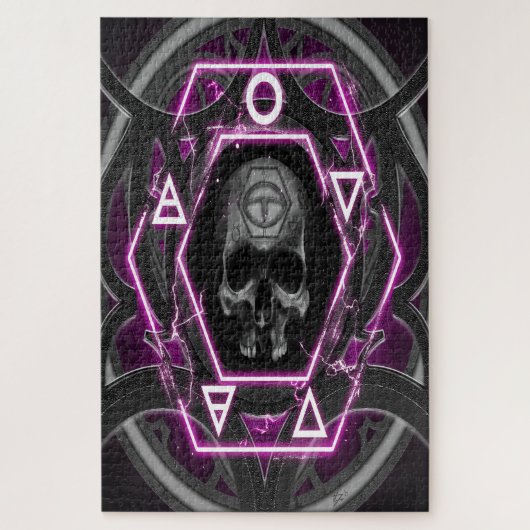 Schädelhügel und Siegel Puzzle (Vertikal)