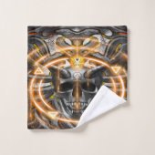 Schädelhügel und Siegel VOL.2 Badhandtuch Set (Waschlappen)