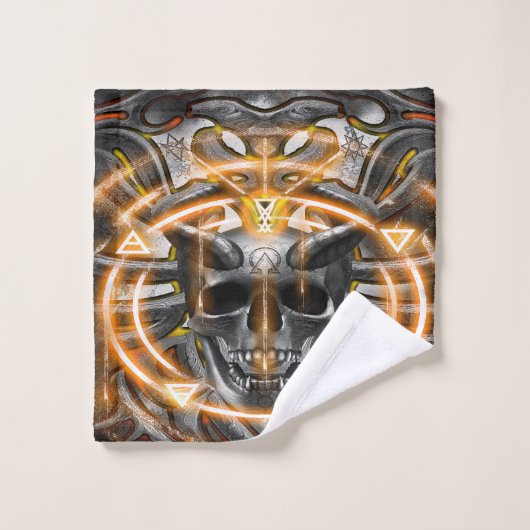 Schädelhügel und Siegel VOL.2 Badhandtuch Set (Waschlappen)