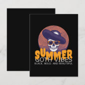 Schädelhut Begleitkarte (Vorne/Hinten)