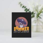 Schädelhut Begleitkarte (Stehend Vorderseite)