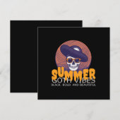 Schädelhut Einladung (Vorne/Hinten)