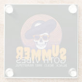 Schädelhut Glasuntersetzer (Rückseite)