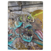 Schädelhut Klemmbrett (Rückseite)