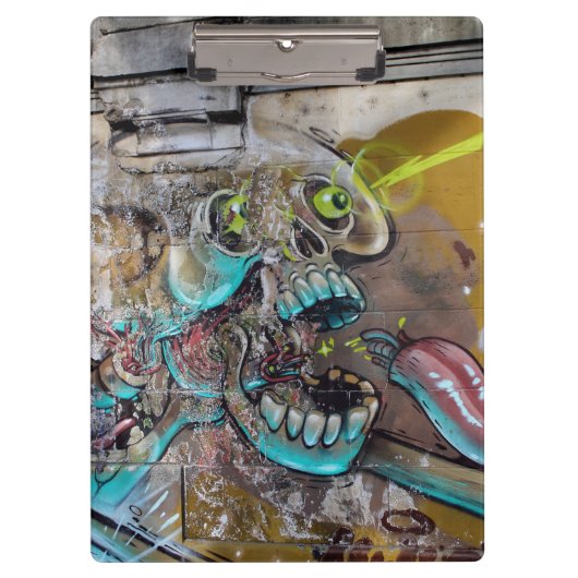 Schädelhut Klemmbrett (Vorderseite)