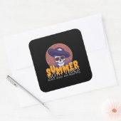 Schädelhut Quadratischer Aufkleber (Umschlag)