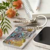 Schädelhut Schlüsselanhänger (Vorderseite rechts)