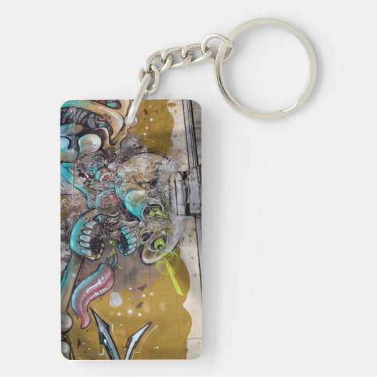 Schädelhut Schlüsselanhänger (Rückseite)