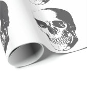 Schädelillustration Geschenkpapier (Rolleneckpunkt)