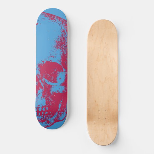 Schädelillustration Skateboard (Vorderseite)