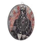 Schädelkamikaze Dartscheibe (Vorderseite Links)