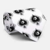 SchädelKaroass Krawatte (Gerollt)