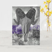 Schädelkarte Karte (Gelbe Blume)