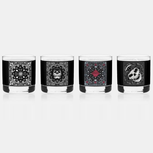 Schädelklasse Whiskyglas (Vorderseite)