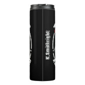 Schädelknochen und Schlaflosigkeit Thermosbecher (Rückseite)