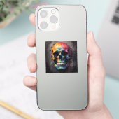 Schädelkopf Aufkleber (Telefon)