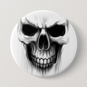 Schädelkopf Button