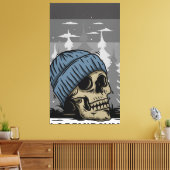 Schädelkopf Leinwanddruck (Insitu (Wohnzimmer))