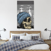 Schädelkopf Leinwanddruck (Insitu (Schlafzimmer))