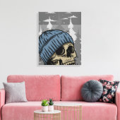 Schädelkopf Leinwanddruck (Insitu (Wohnzimmer))