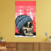 Schädelkopf Leinwanddruck (Insitu (Wohnzimmer))