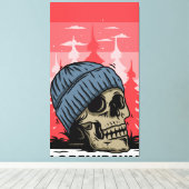 Schädelkopf Leinwanddruck (Insitu (Holzboden))