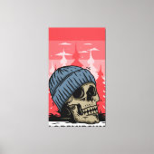 Schädelkopf Leinwanddruck (Vorderseite)