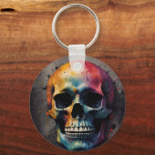 Schädelkopf Schlüsselanhänger (Vorderseite)