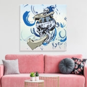 Schädelkopf Skate-Rampe Skateboard 1 Leinwanddruck (Insitu (Wohnzimmer))