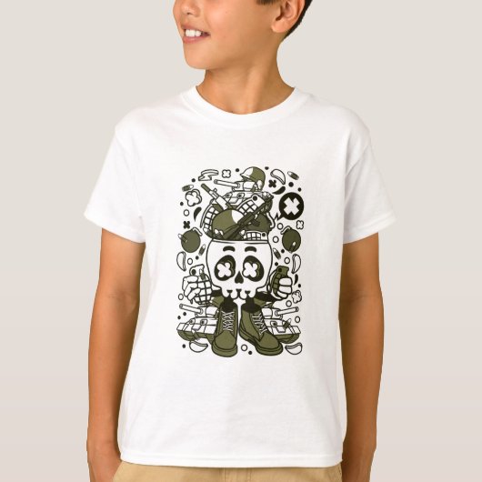 Schädelkopf T-Shirt (Vorderseite)