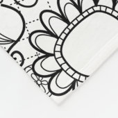 Schädelköpfe aus schwarz und weiß fleecedecke (Ecke)