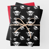 Schädelköpfe Geschenkpapier Set (Beispiel)