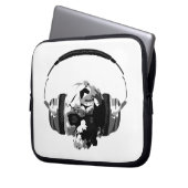 Schädelkopfhörer-Laptophülse Laptopschutzhülle (Vorderseite Links)