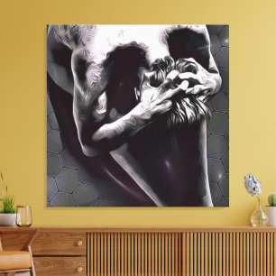 Schädelkörper Leinwanddruck